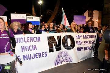 Telde se suma a la manifestación por la Igualdad (Foto Antonio Alí y TA)